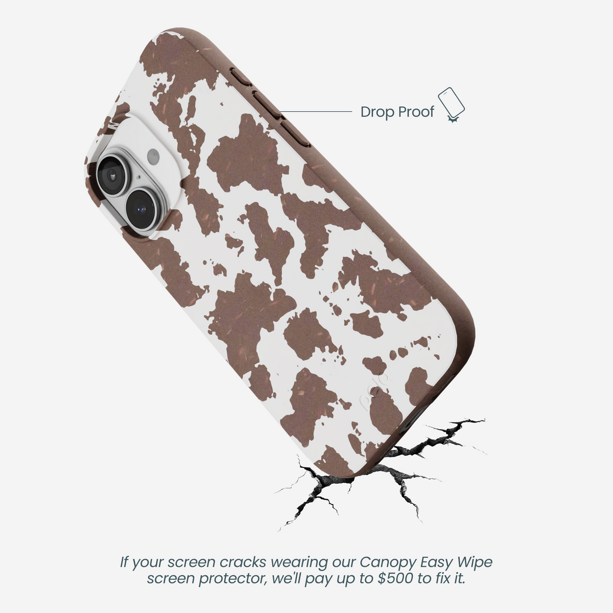 Chocolate Brown Cow Couture iPhone 17 Case