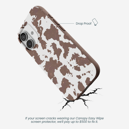 Chocolate Brown Cow Couture iPhone 17 Case