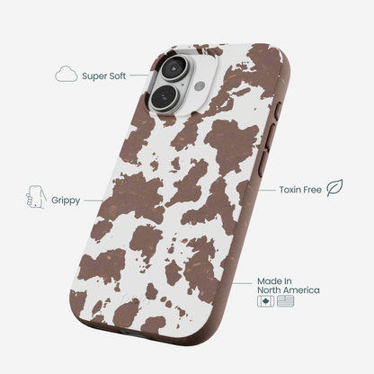 Chocolate Brown Cow Couture iPhone 17 Case