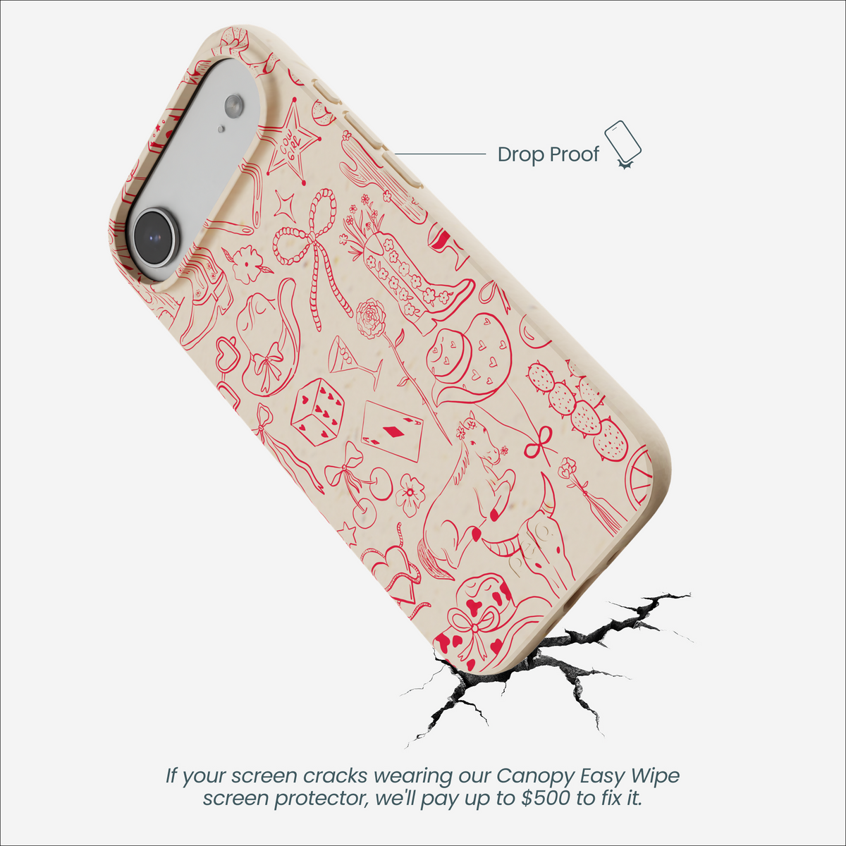 Seashell Cowgirl Chic iPhone Air Case