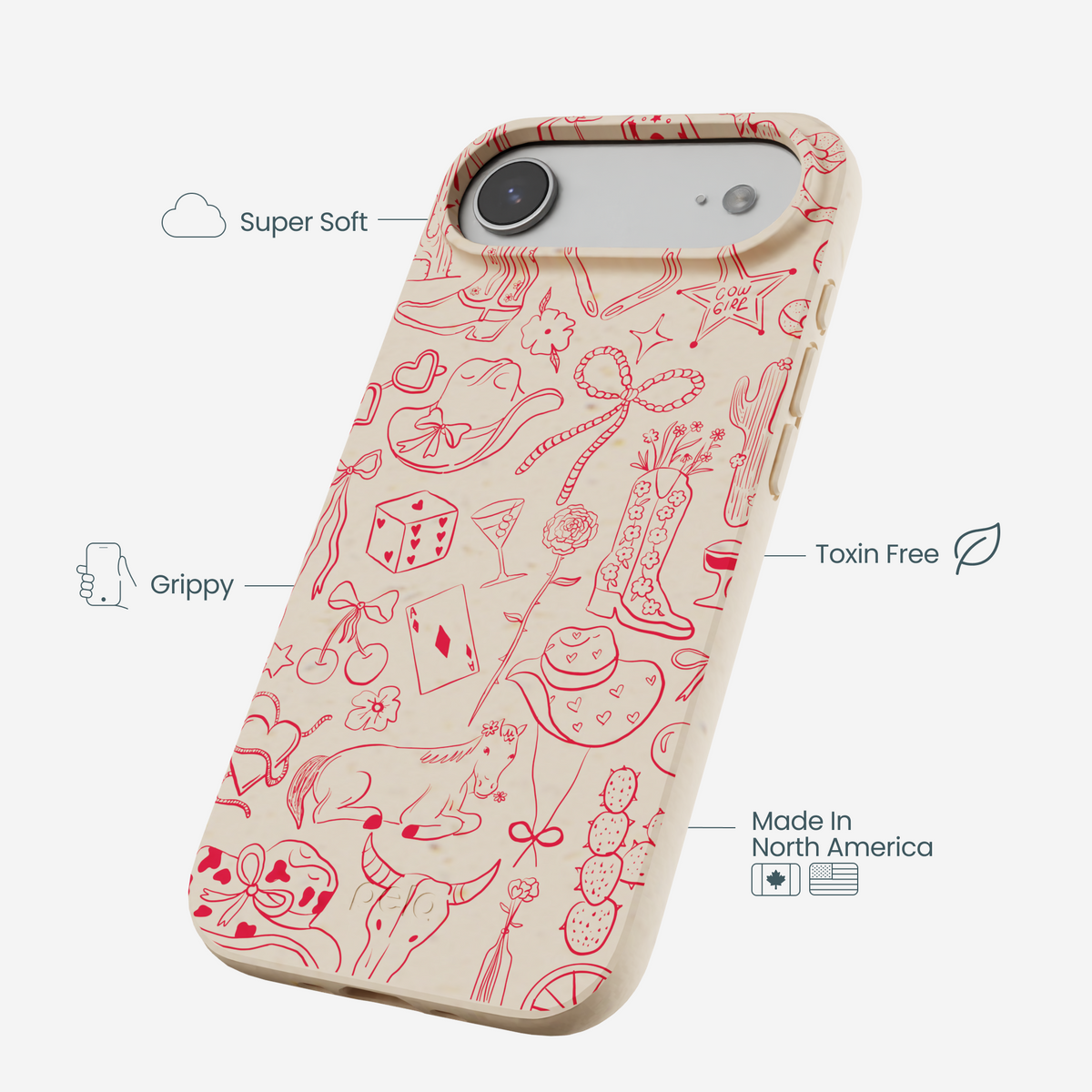 Seashell Cowgirl Chic iPhone Air Case