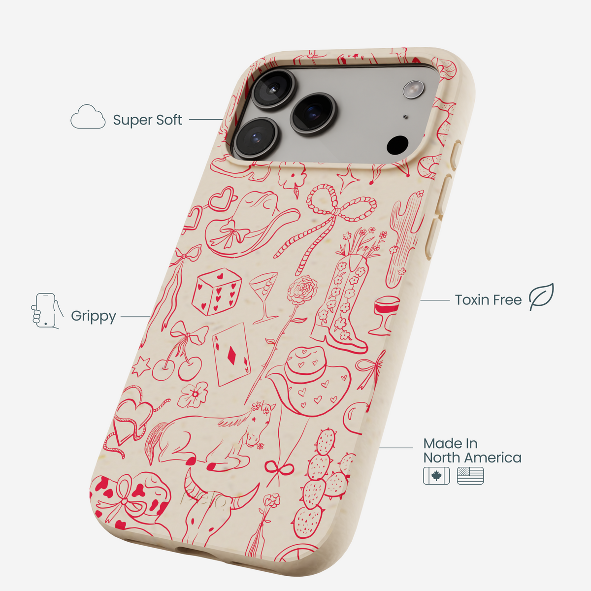 Seashell Cowgirl Chic iPhone 17 Pro Max Case