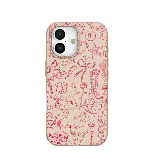 Seashell Cowgirl Chic iPhone 17 Case
