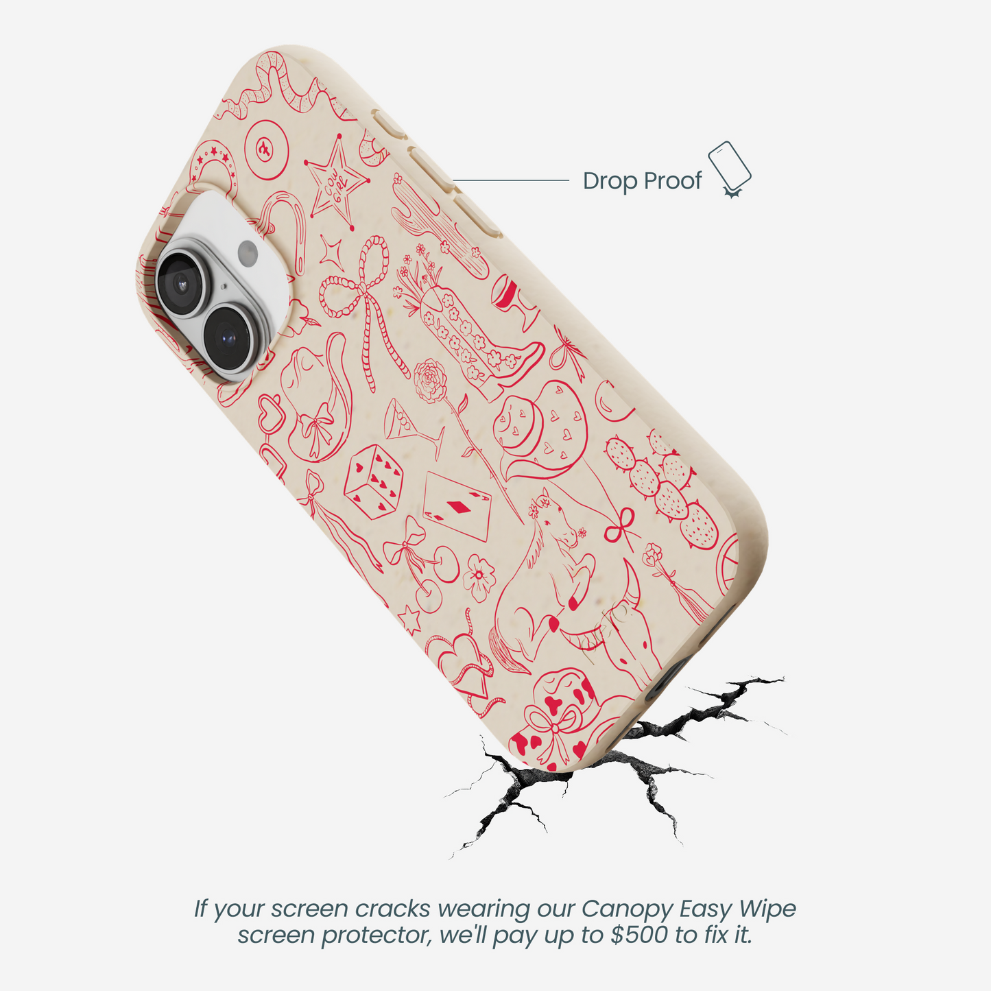 Seashell Cowgirl Chic iPhone 17 Case
