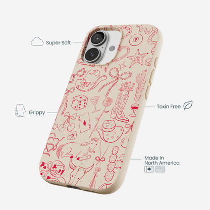 Seashell Cowgirl Chic iPhone 17 Case