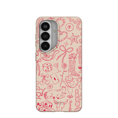 Seashell Cowgirl Chic Samsung Galaxy S26 Case