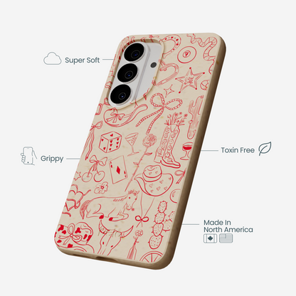 Seashell Cowgirl Chic Samsung Galaxy S26 Case
