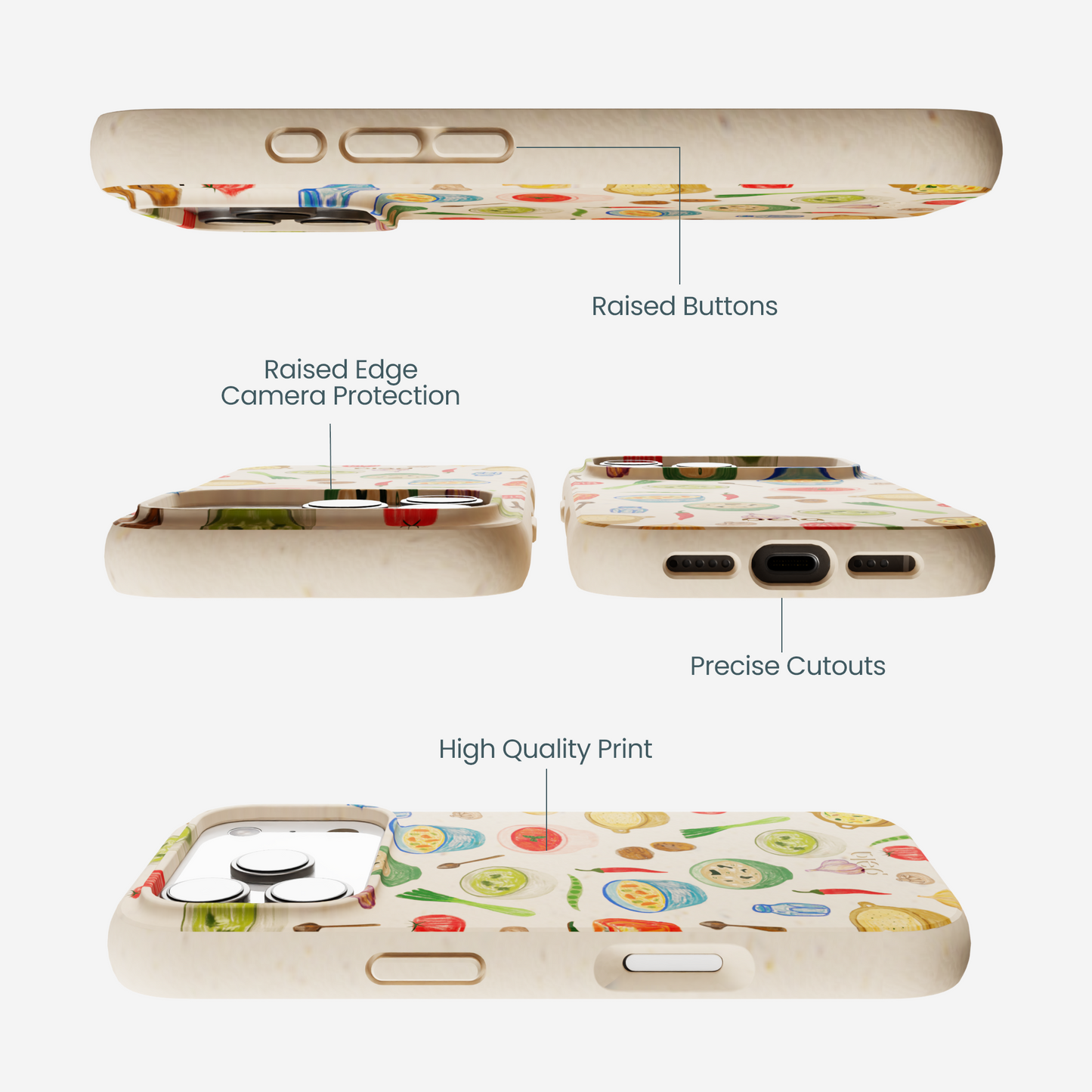 Seashell Cozy Bowls iPhone 17 Pro Case