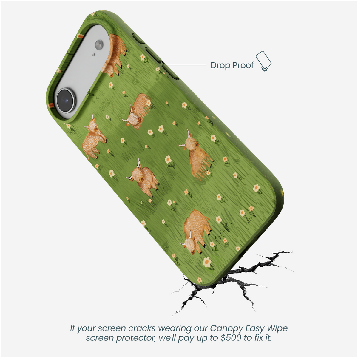 Forest Floor Cozy Cows iPhone Air Case