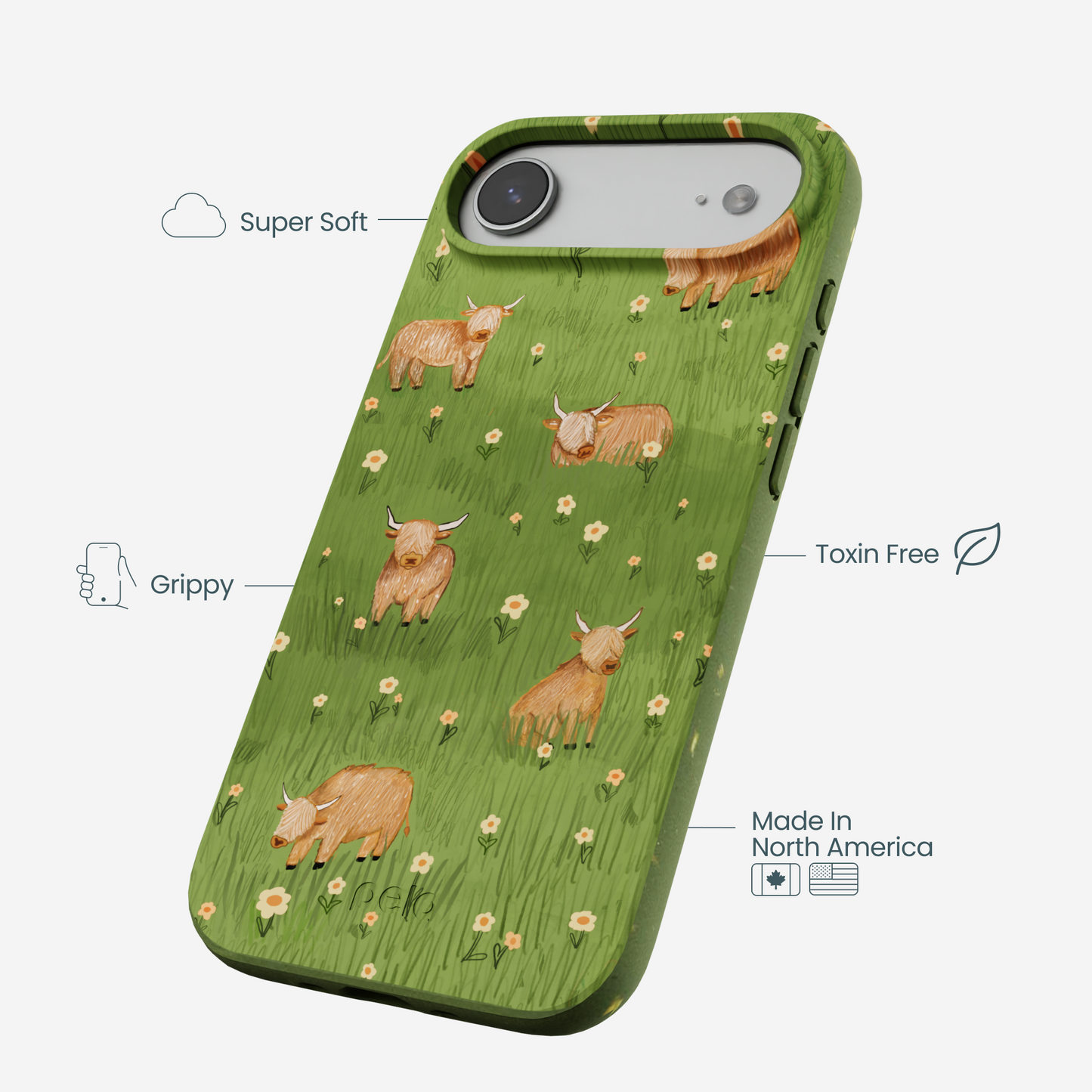 Forest Floor Cozy Cows iPhone Air Case