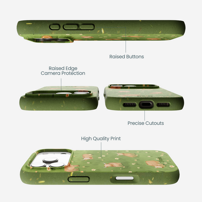 Forest Floor Cozy Cows iPhone 17 Pro Case