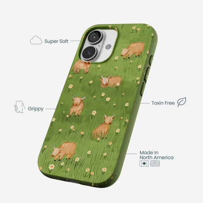 Forest Floor Cozy Cows iPhone 17 Case