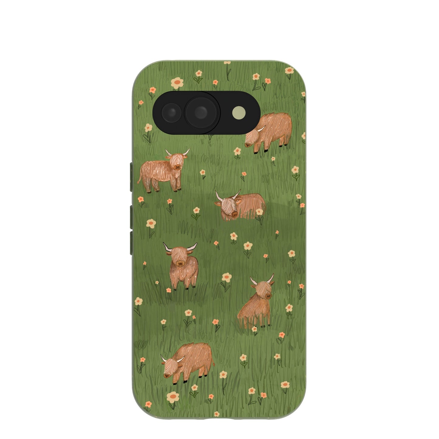 Forest Floor Cozy Cows Google Pixel 10a Case
