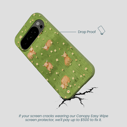 Forest Floor Cozy Cows Google Pixel 10/10 Pro Case