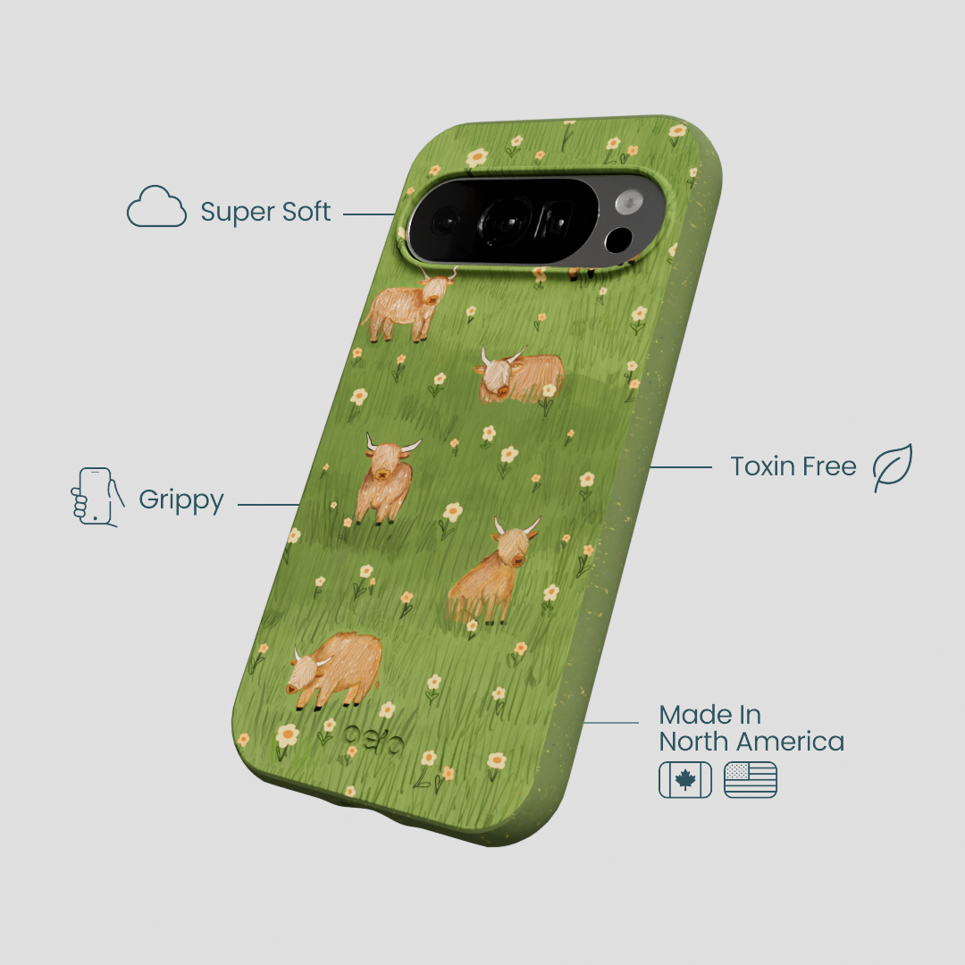 Forest Floor Cozy Cows Google Pixel 10/10 Pro Case