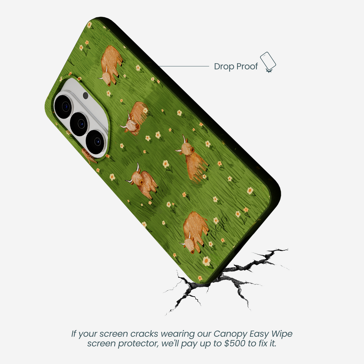 Forest Floor Cozy Cows Samsung Galaxy S26 Case