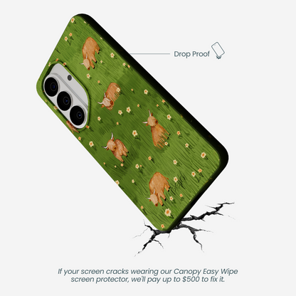 Forest Floor Cozy Cows Samsung Galaxy S26 Case