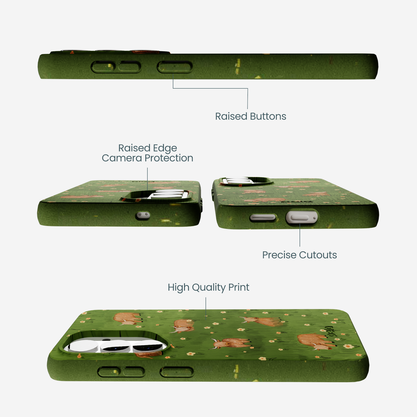 Forest Floor Cozy Cows Samsung Galaxy S26 Case