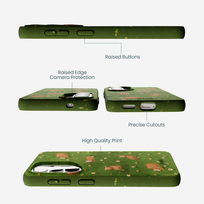 Forest Floor Cozy Cows Samsung Galaxy S26 Case