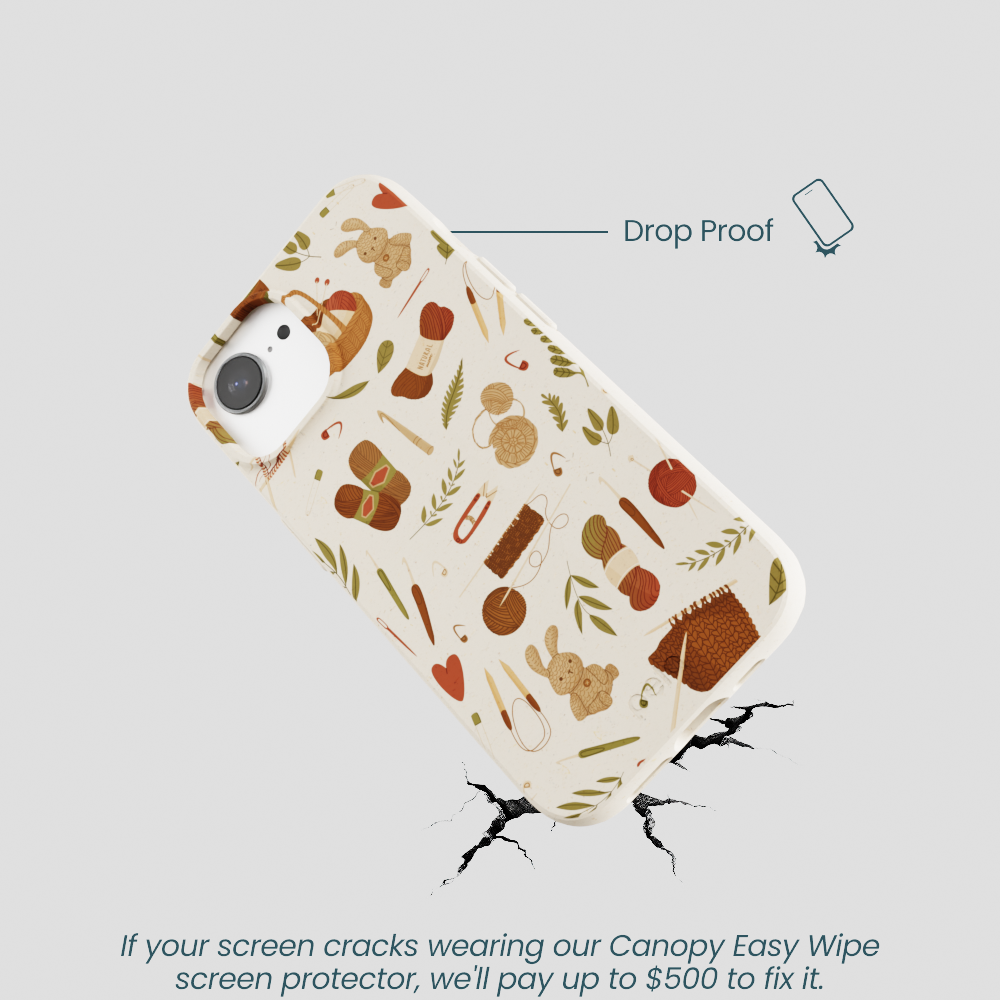 London Fog Cozy Knit iPhone 16e/17e Case