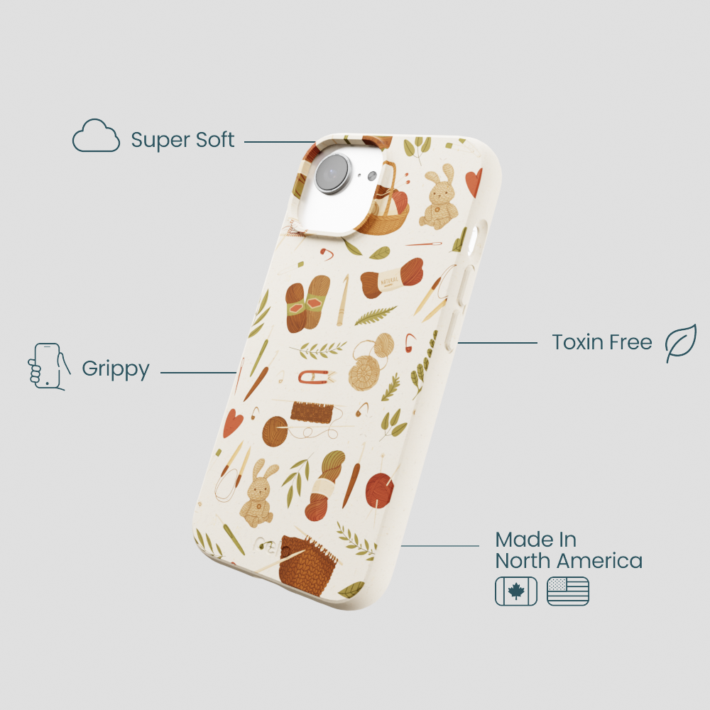 London Fog Cozy Knit iPhone 16e/17e Case