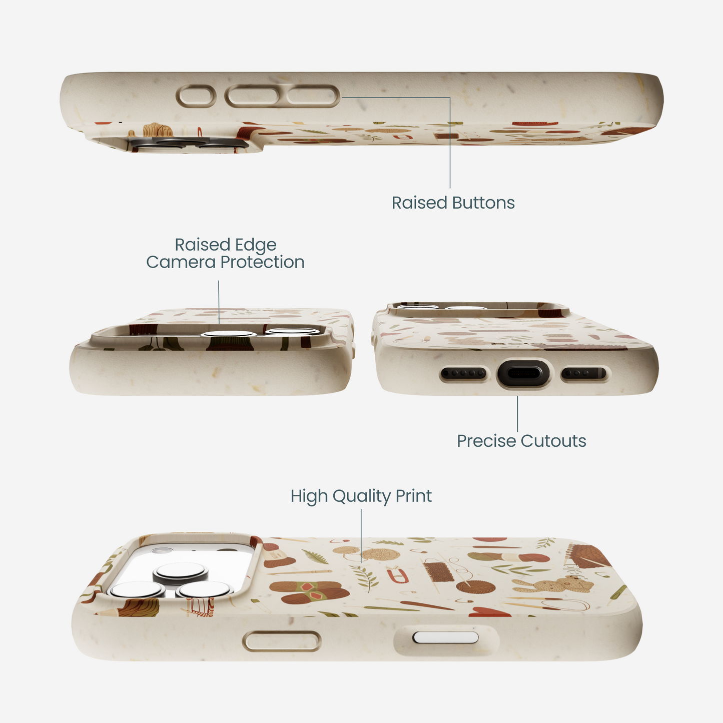 London Fog Cozy Knit iPhone 17 Pro Case