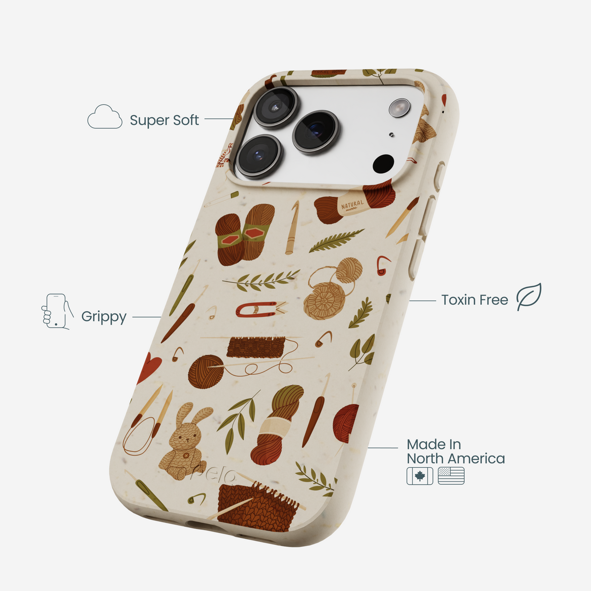 London Fog Cozy Knit iPhone 17 Pro Case