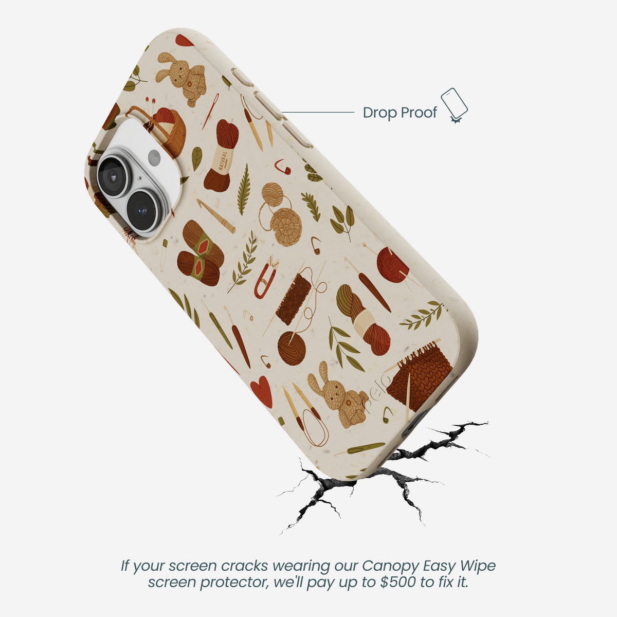 London Fog Cozy Knit iPhone 17 Case