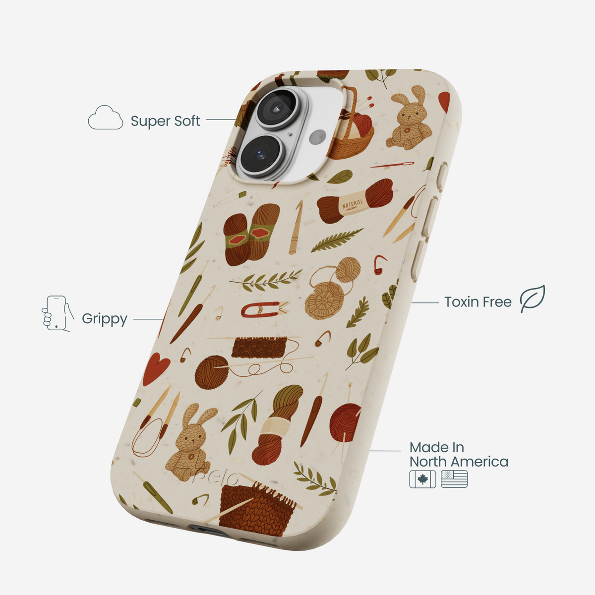 London Fog Cozy Knit iPhone 17 Case