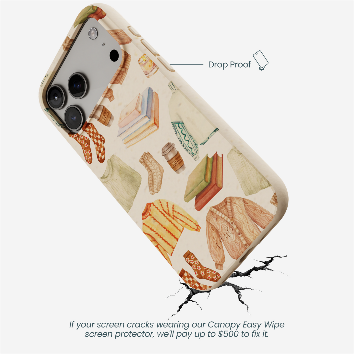 Seashell Cozy Mornings iPhone 17 Pro Max Case