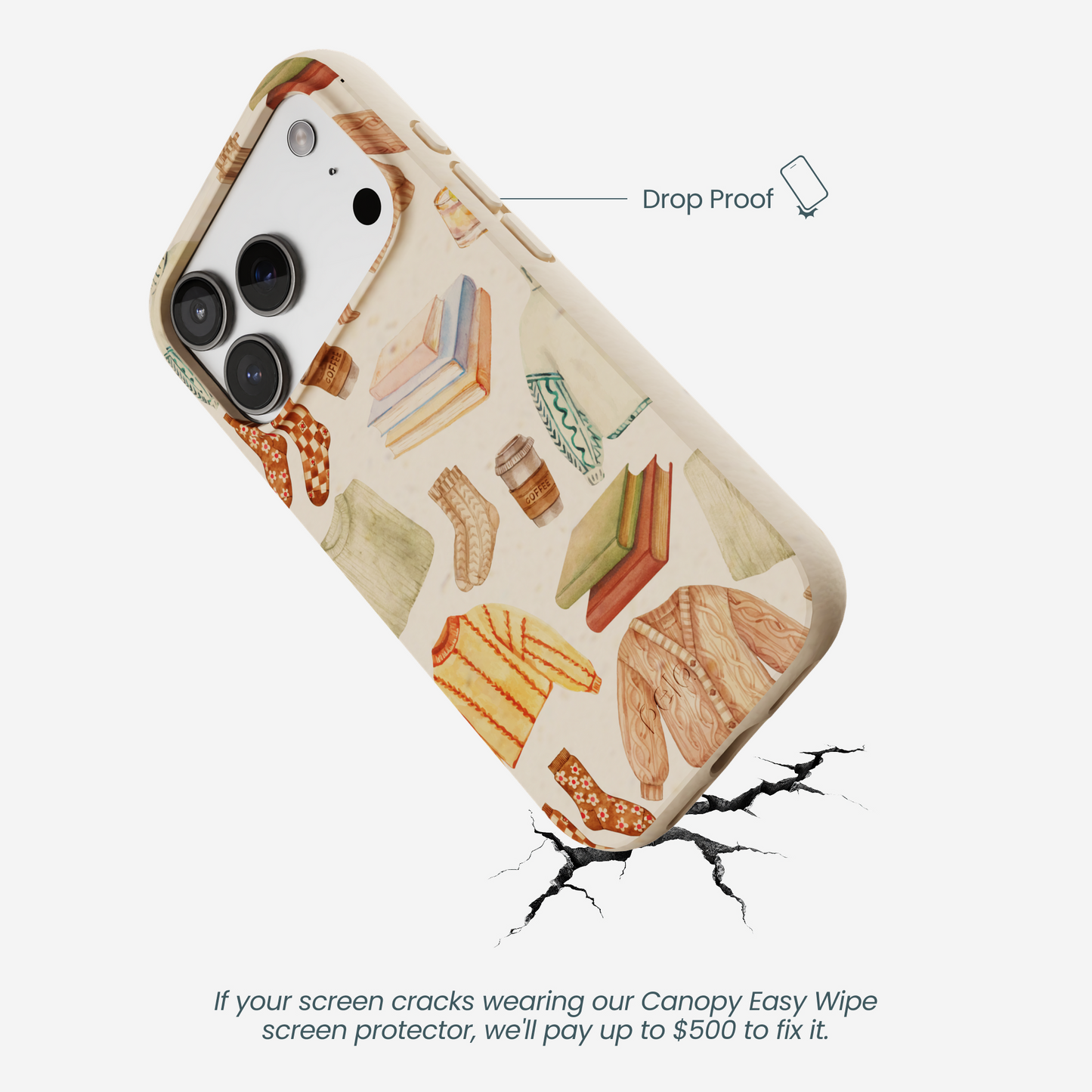 Seashell Cozy Mornings iPhone 17 Pro Case