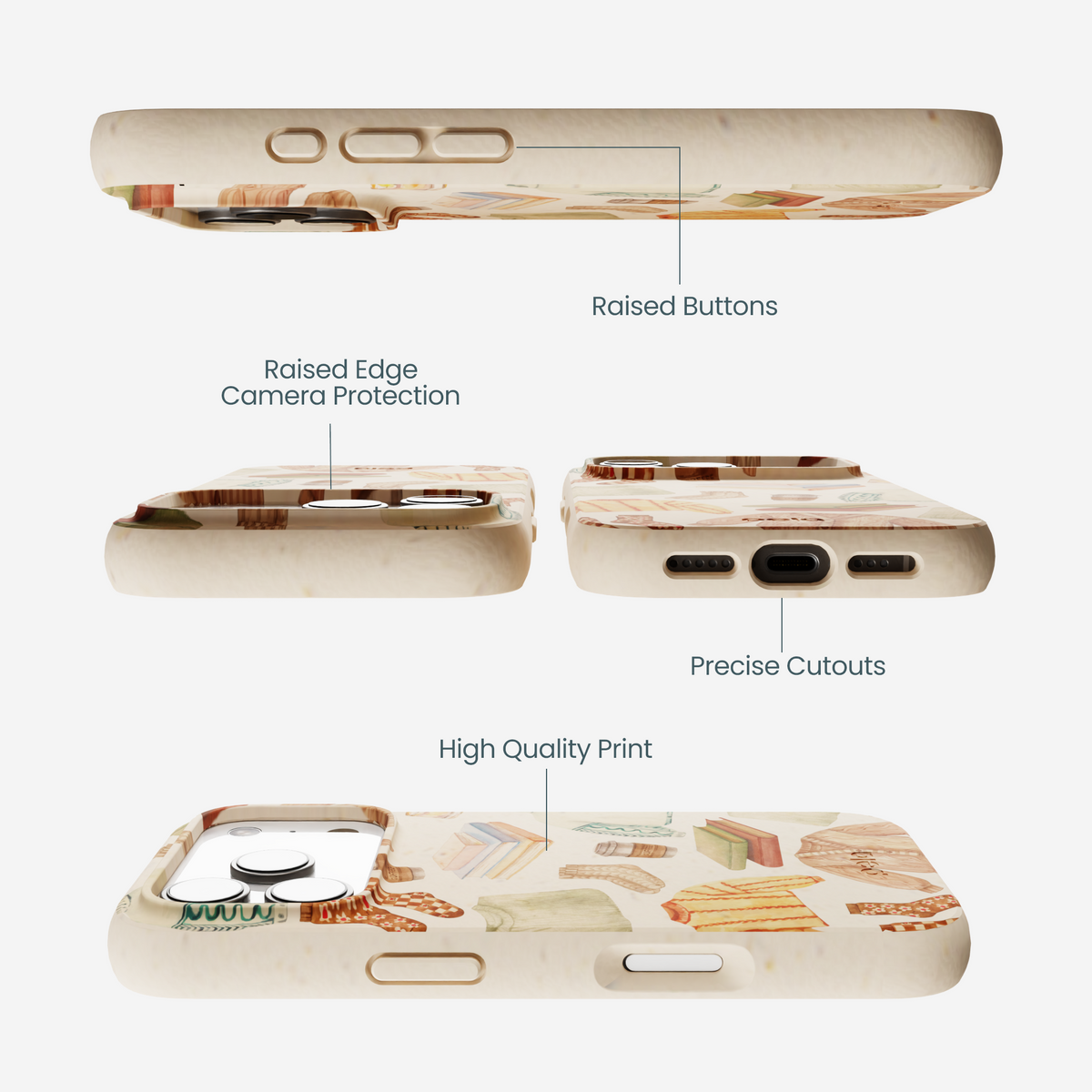 Seashell Cozy Mornings iPhone 17 Pro Case