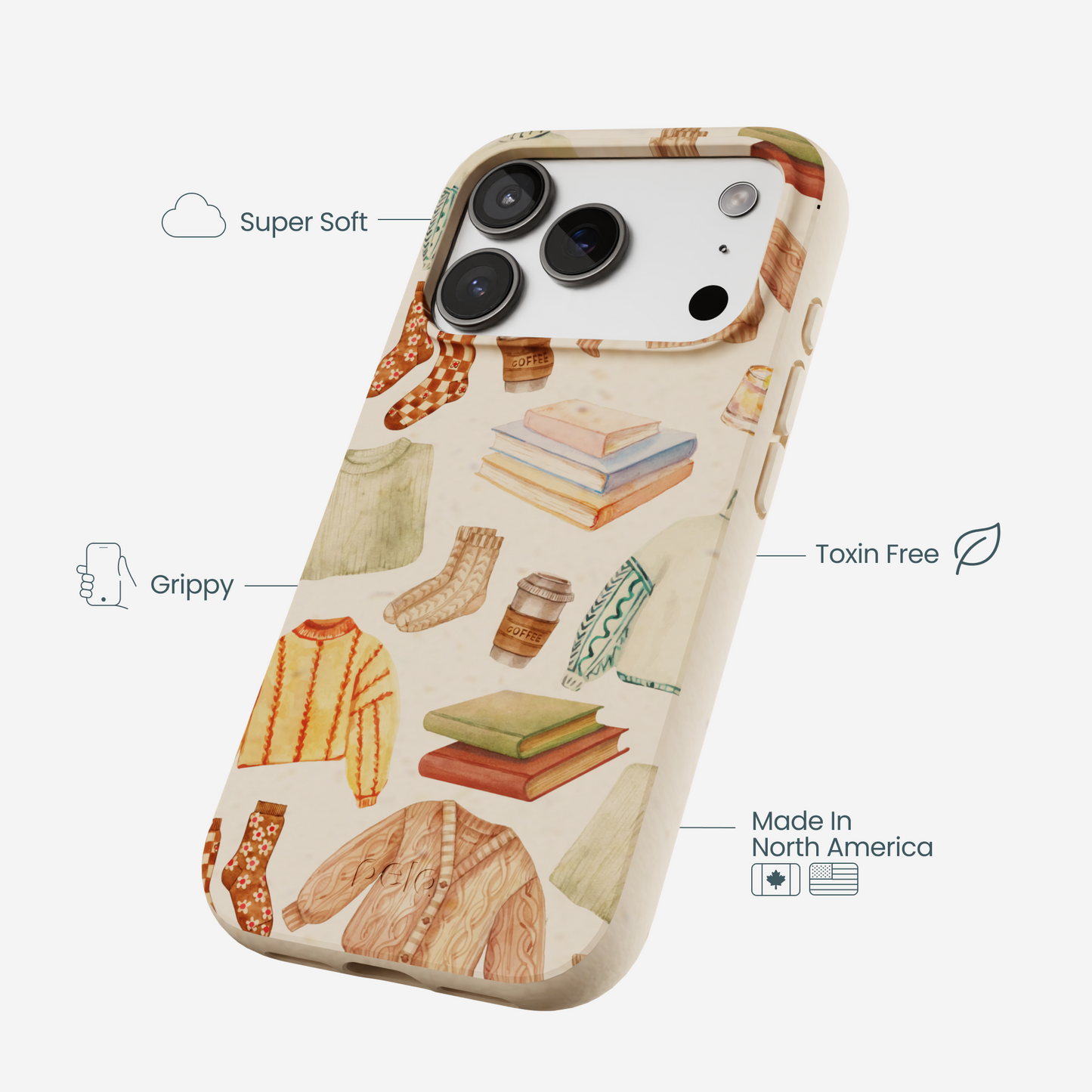Seashell Cozy Mornings iPhone 17 Pro Case