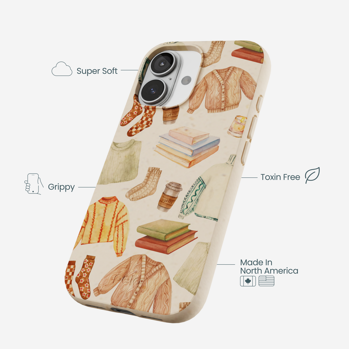 Seashell Cozy Mornings iPhone 17 Case