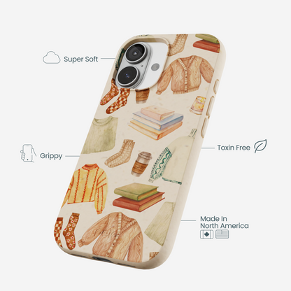 Seashell Cozy Mornings iPhone 17 Case