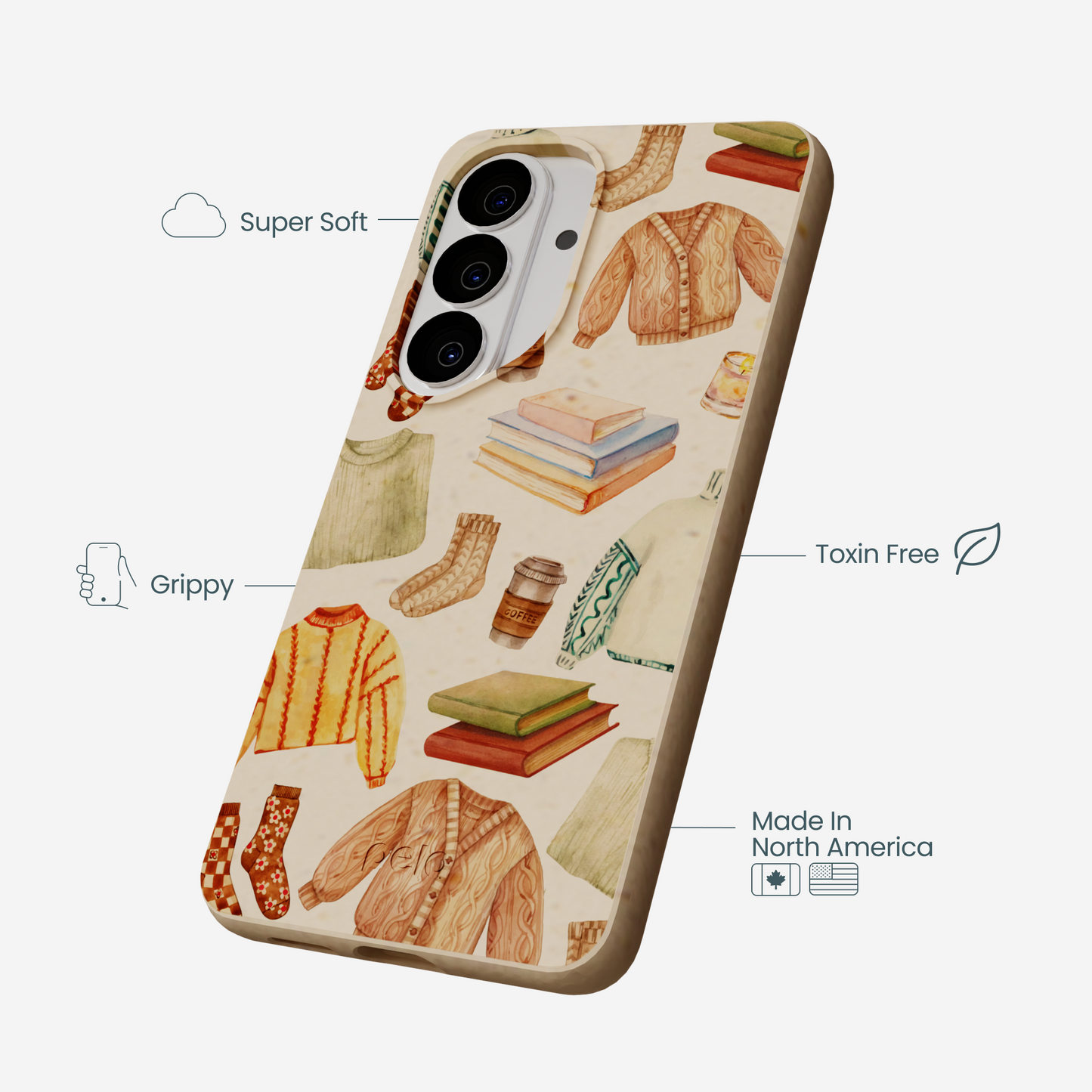 Seashell Cozy Mornings Samsung Galaxy S26 Case