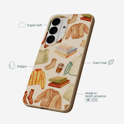Seashell Cozy Mornings Samsung Galaxy S26 Case