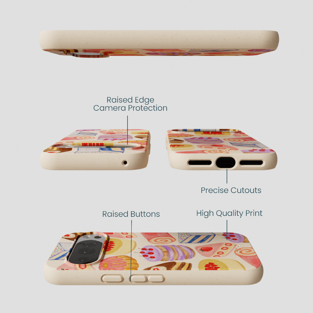 Seashell Crayon Pastries Google Pixel 10/10 Pro Case