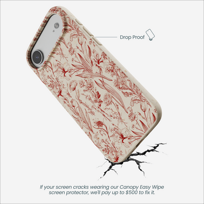 London Fog Crimson Bouquet iPhone Air Case