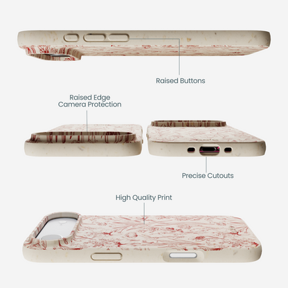 London Fog Crimson Bouquet iPhone Air Case