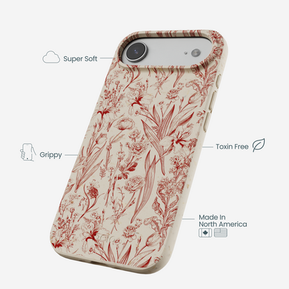 London Fog Crimson Bouquet iPhone Air Case