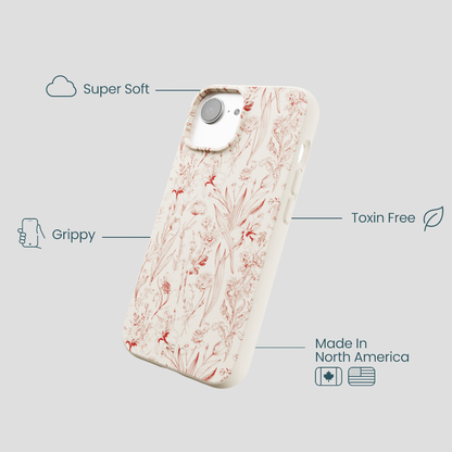 London Fog Crimson Bouquet iPhone 16e/17e Case