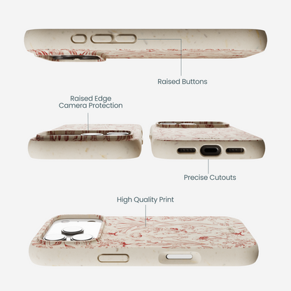 London Fog Crimson Bouquet iPhone 17 Pro Case