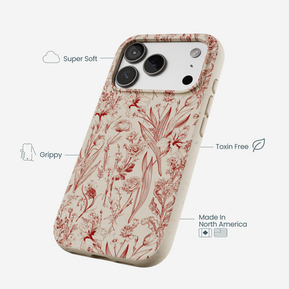 London Fog Crimson Bouquet iPhone 17 Pro Case