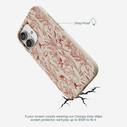 London Fog Crimson Bouquet iPhone 17 Case