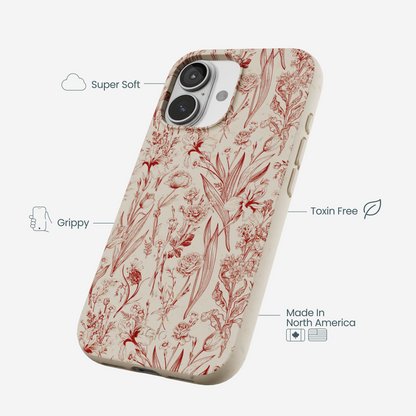 London Fog Crimson Bouquet iPhone 17 Case