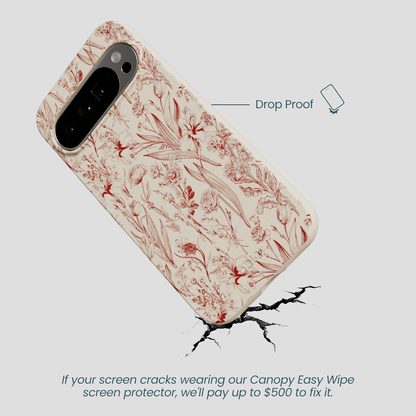 London Fog Crimson Bouquet Google Pixel 10 Pro XL Case