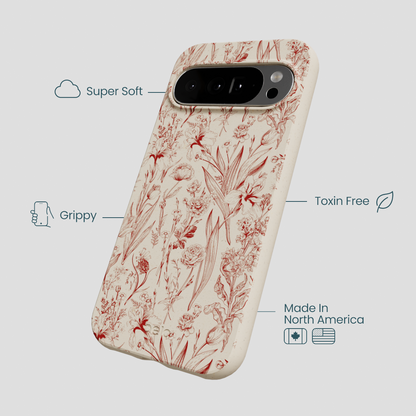 London Fog Crimson Bouquet Google Pixel 10 Pro XL Case