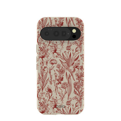 London Fog Crimson Bouquet Google Pixel 10/10 Pro Case