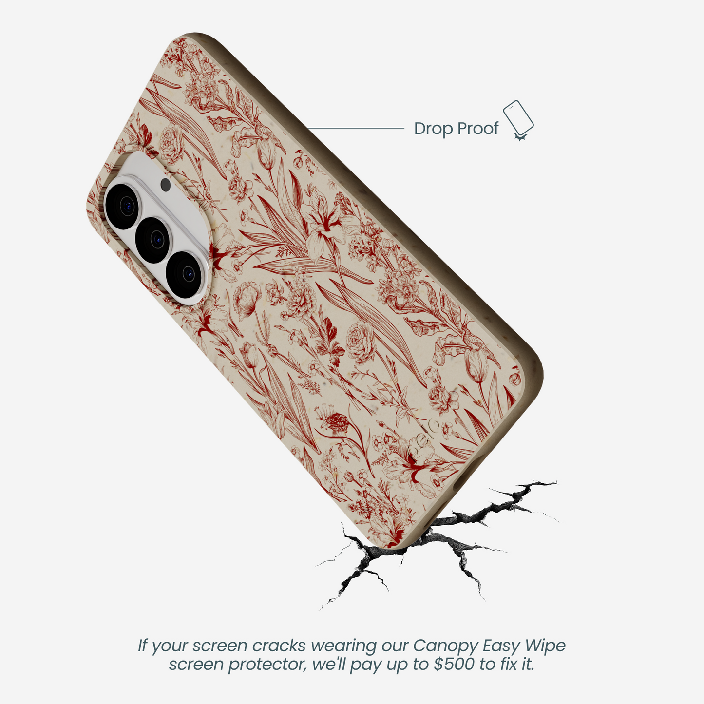 London Fog Crimson Bouquet Samsung Galaxy S26 Case